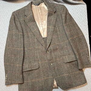 Beecroft & Bull Men's 100% Wool Blazer Jacket Brown Tweed OS
